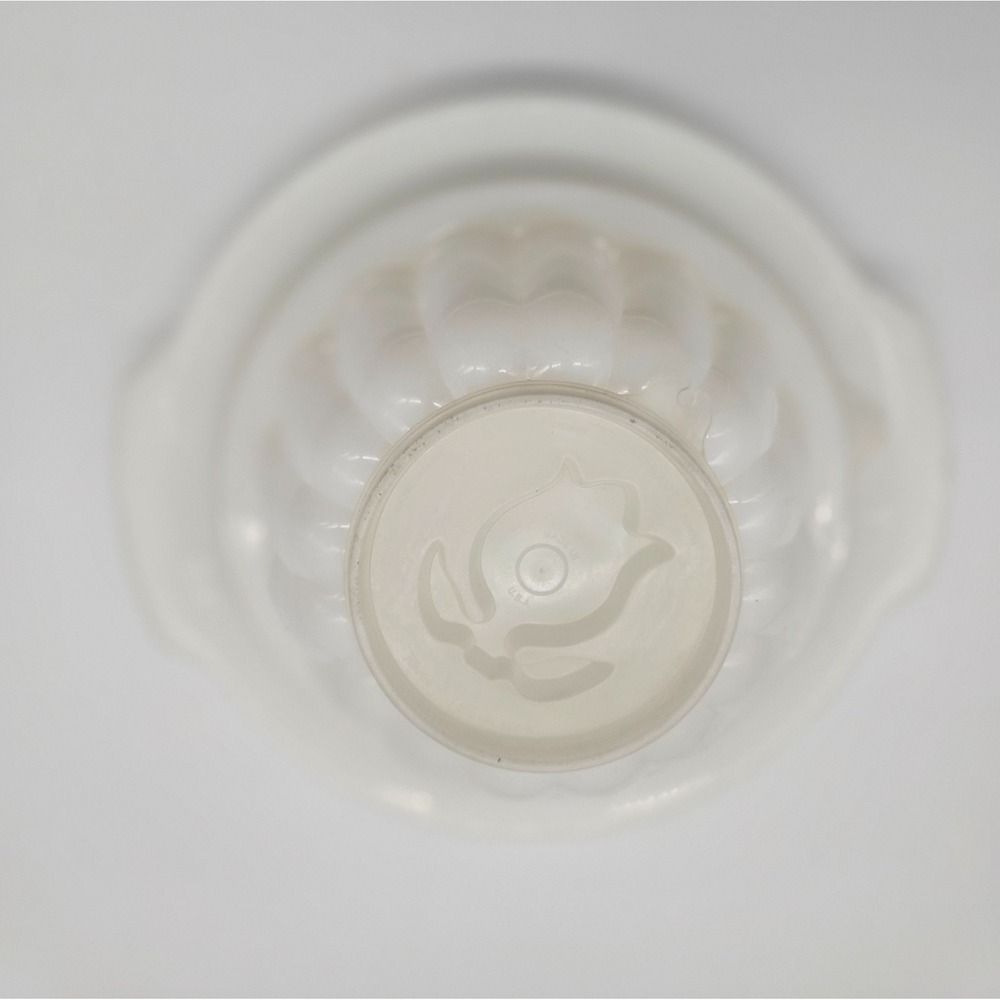 Tupperware Jel-N-Serve Vintage White Gelatin Mold Set 620 3 Piece Tulip Design - Picture 6 of 7